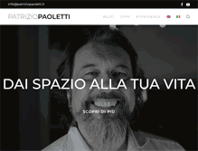 Tablet Screenshot of patriziopaoletti.it